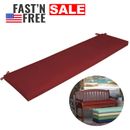 Red Outdoor Bench Seat Cushions For Patio Furniture 46 X 17 Inch Long Clearance