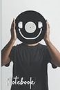 DJ Notebook: Smiling Headphones Lined DJ Journal, A Perfect Novelty Funny DJ Gift. Great for a DJ or Anyone who Loves Music, Vinyl or DJing
