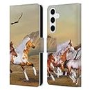 Head Case Designs Officially Licensed Simone Gatterwe Wild Herd Horses Leather Book Wallet Case Cover Compatible with Samsung Galaxy S24+ 5G