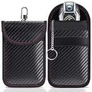 Faraday Pouch for car Keys,Faraday Bag | Car Key Signal Blocking Pouch | Keyless Entry Car Keys Case | RFID Blocker Bag for Car Security | Anti-theft Remote Entry Keyless Protect,Pack of 2