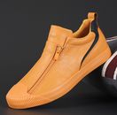 baskets Chaussure Homme simili cuir original style tendance mode orange pas cher