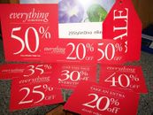 Discount signs for retail store Variety pack of 12 signs