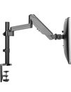 Single Arm Monitor VESA Mount with Gas Spring Clamp for 17”-32” Stand