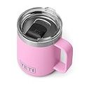 YETI Rambler 10 oz Stackable Mug, Vacuum Insulated, Stainless Steel with MagSlider Lid, Power Pink