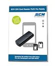SIM Card Reader FLEX - SIM Kartenleser schwarz - uTrust Token Flex plus Software um Daten auf der GSM SIM Karte am PC zu bearbeiten