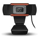 MAYUMI HD Webcam with Microphone, Auto Focus HD 720P Web Camera for Video Calling Conferencing Recording, PC Laptop Desktop, Online Classes, USB Webcams Play and Plug
