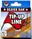 Beaver Dam Wax Tip-Up Line Black 40lb Test 50 Yard Spool #BD-SWX 4050