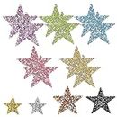 14pcs Shiny Star Iron-on Patches, Rhinestone Star Applique Decoration, Colorful Star Repair Patches, Clothes Iron-on Patches,DIY Clothing Accessories,for Denim Repair, T-Shirt
