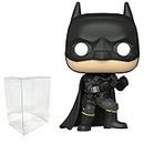Visit the Funko Store The Batman - Batman Funko Pop Protector Bundle - Batman Pop Figurine 3.75 Inch Movies: The Batman with Clear