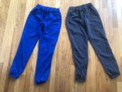 Scrubstar Stretch Scrub Pants Women's Blue Gray  Pockets Lot of 2 Size X-Small
