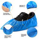 Cubiertas protectoras de zapatos impermeables reutilizables desechables cubiertas azules para pies