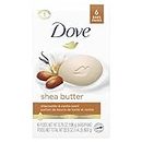 Dove Beauty Bar more moisturizing than bar soap Shea Butter for soft and pampered skin 106 g 6 count