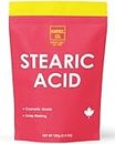 Stearic Acid (100g)| 100% Pure Cosmetic Grade| Packed In Canada | Emulsifying Thickener and Stabilizer in Lotion, Creams and Personal Products| Use in Candle, Soap, and Detergents| Preservatives| Amriel Co.