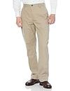 Amazon Essentials Men's Classic-Fit Wrinkle-Resistant Flat-Front Chino Pant (Available in Big & Tall), Khaki Brown, 33W x 30L
