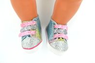 Dolls clothes for 17" Baby Born Shoes  GLITTER RUNNERS (SECONDS)