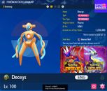 Pokémon Escarlata/Violeta DEOXYS Lv.100 6IV Tímida Versión Normal COMERCIO (evento de plasma)