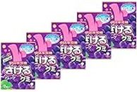 Sakeru Gummy, Japanese Gummy Candies: Grape × 5 Packs. No.a264