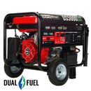 DuroStar DS5000DX 5000W/4000W 224cc Electric Start Dual Fuel Portable Generator