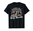Rocky Mountain-Nationalpark im Vintage-Stil, Rocky Mountain T-Shirt