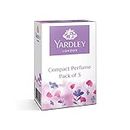 Yardley London Premium Compact Perfume For Women| Autumn Bloom, Country Breeze, and Morning Dew Perfume Tripack| Floral Fragrance| 90% Naturally derived | 18ml Each