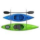 RAD Sportz Double Kayak Storage Straps Garage Canoe Hangers with 100 lb Capacity, Black