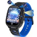 JYNZYUPO Kids Smart Watch,Smart Watch for Kids,Kid Watch with Sim Card Phone Calls,SOS,Games,Music,Camera,Birthday Gift Smartwatches for Children Kids Boys Girls 3-12 Years Old Blue