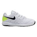 Nike Kids Court Jr Vapor Tenis (niño pequeño/niño grande), 3, Blanco/Negro (White/black/volt)