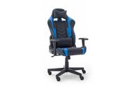 Gaming Stuhl Chair DX Racer OK132-NB Chefsessel Bürostuhl schwarz blau 2x Kissen