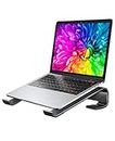Soqool Laptop Stand for Desk, Ergonomic Detachable Laptop Riser, Aluminum MacBook Stand, Compatible with 12-17'' All Laptops Such as MacBook Pro/HP/Dell/Lenovo, Black