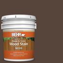 1 & 5 gal. #PFC-25 Dark Walnut Solid Color House and Fence Exterior Wood Stain