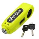 Cisixin Motorcycle Scooter Bike Handlebar Throttle Grip Anti-Theft Safety Lock With 2 Keys (Light Green)