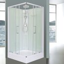 ASNZS GLASS SHOWER SCREEN CUBICLE ENCLOSURE JETS MIXER BASE EASY DIY ASSEMBLY