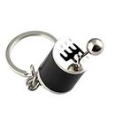 JIG'sMART 6Speed Creative Auto Part Gear Keychain Metal Shift Gearbox keychain Toy Manual Transmission Shift Lever Keyring Key Chain Turbo Car Gear For Gifting With Key Ring Anti-Rust