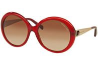 Michael Kors 308913 58 18 135 2n red round sunglasses with brown lens
