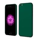 LIRAMARK Silicone Soft Back Cover Case for Apple iPhone 6 Plus / 6S Plus (Silicone Green)