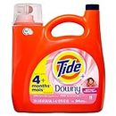 Tide Plus A Touch of Downy Liquid Laundry Detergent, April Fresh, 3.9 L, 94 loads, HE Compatible