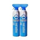 Oxygen Plus – O+ Biggi 2 Pack | Portable Oxygen Can | 99.5% Pure O2 | Natural Wellness Supplement to Boost Energy & Recovery | 50+ Uses Per 11 Liter Canister
