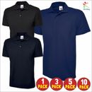 Uneek 1 3 5 10 PACK Men's Classic Polo shirt Short Sleeve Workwear Tee UC101 LOT