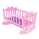 CLUB BOLLYWOOD Cute Baby Doll Rocking Bed Bedroom Furniture Accessory for20cm Doll Toy Pink | Modern (1970-Now) | Dolls & Bears | Dolls