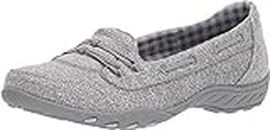 Skechers Women's Breathe Easy-Good Influence Sneaker, Grey, 8.5