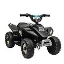Kids Electric ATV Quad Bike Ride On Toy Car 6V Electric Car Indoor Outdoor Play Gift - Black