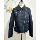 American Eagle Outfitters Jackets & Coats | American Eagle Moto Jacket Womens Fleece Suede | Color: Black | Size: S