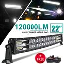 22"inch Curved 1800W LED Work Light Bar Spot Flood Combo Offroad Truck SUV 4X4
