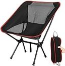 Zorzel Ultra Lightweight Camping Chair for Adults - Folding Chair with Pocket and Carrying Bag - Beach Chair, Fishing Chair, Camp Chair, Hiking Chair - Compact and Easy to Carry