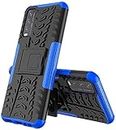 PrimeLike Shockproof Hybrid Military Grade Armor Heavy Duty Dazzle Case with Stand Double Protective Back Cover for Vivo Y20SG - Blue