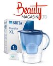BRITA Marella XL Wasserfilter Kühlschrankkrug BLAU 3,5L + 1 MAXTRA PRO All-in-1 Filter