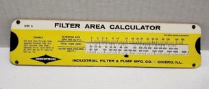 Calculadora de área de filtro de colección filtro industrial y bomba Co Cicero IL diapositiva gráfico de datos