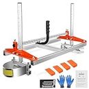 SLIIMU Chainsaw Saw Mill Kit for Cutting Log, Portable Board Sawmill Machine with Planking Milling 16" to 36" Guide Bar, Carpenter Mobile Chain Saw Planer System, Wood Milling Cutting Guide Attachment