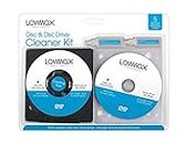 Lowmax Disc Cleaning Kit 4 Piece - Ideal for CD / DVD / BLURAY / X-BOX / PS4 / CD-ROM / LD / VCD / MD