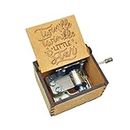 Zesta Wooden Hand Cranked Collectable Engraved Music Box (Harry Potter)